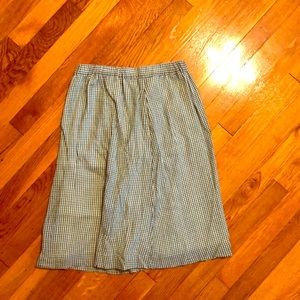 JCREW midi gingham skirt!